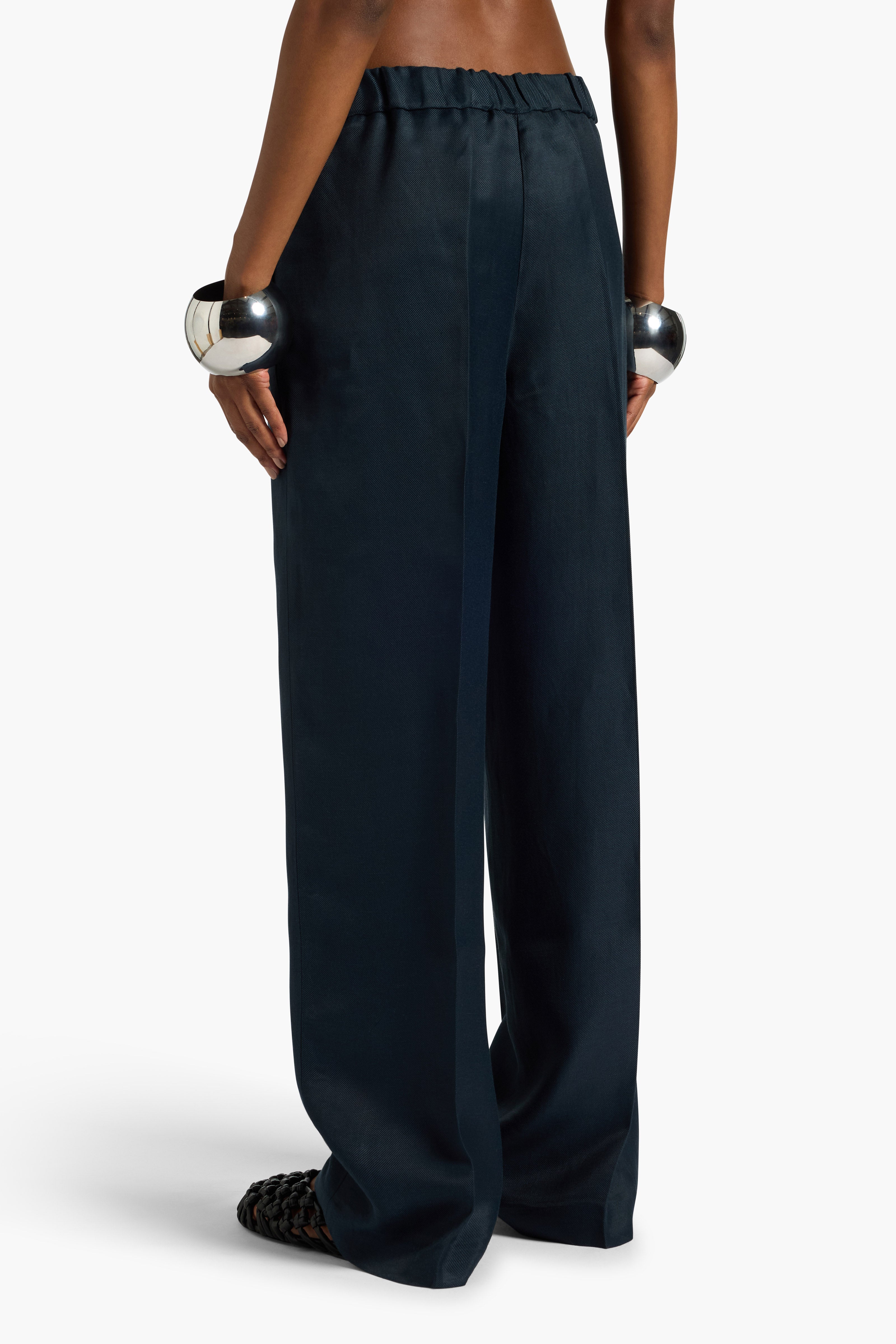 Liviana Conti Cesira pantalon droit viscose lin 38