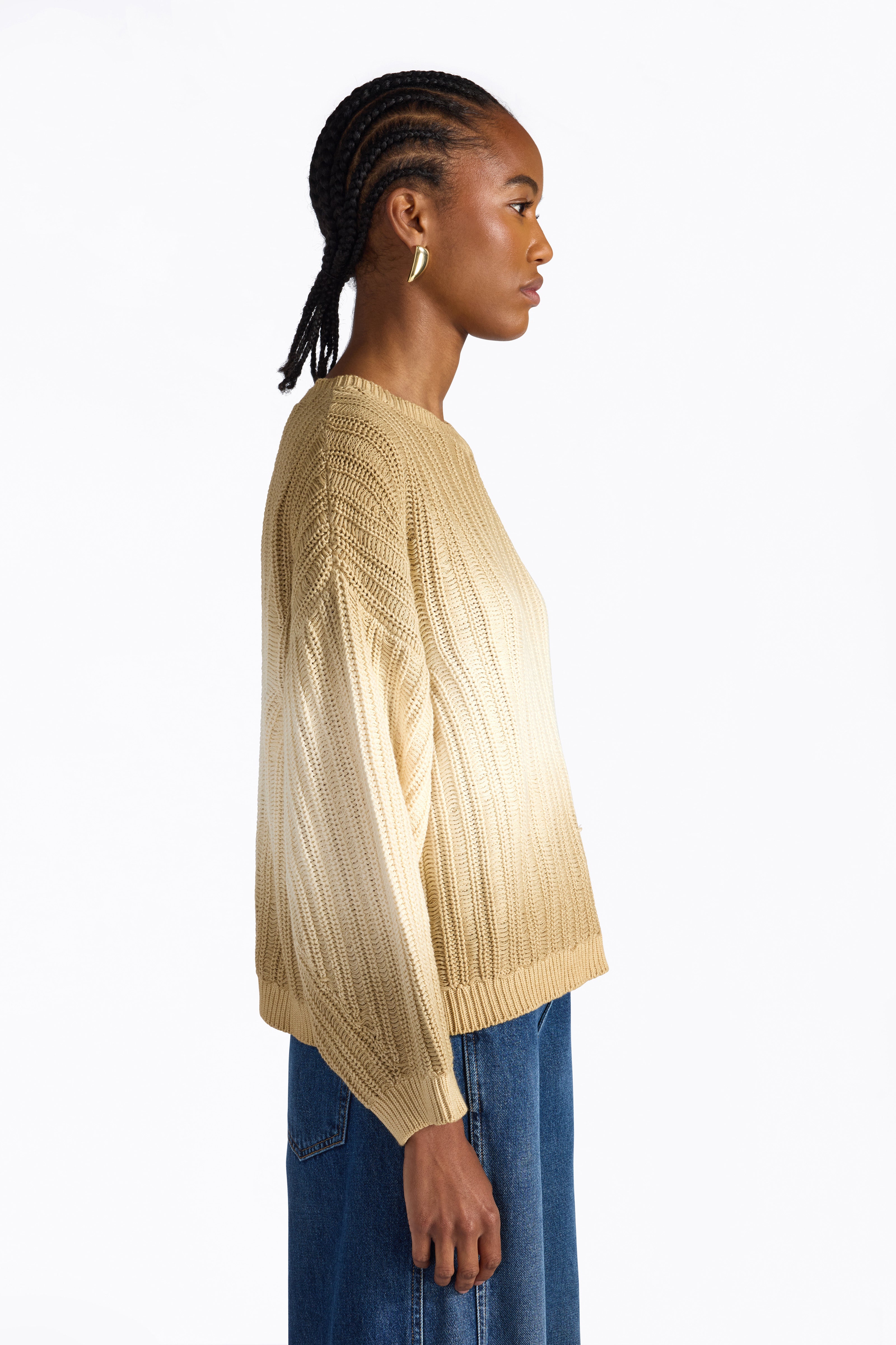 Liviana Conti Ulla pull coton tie-dye Cumino-Rugiada