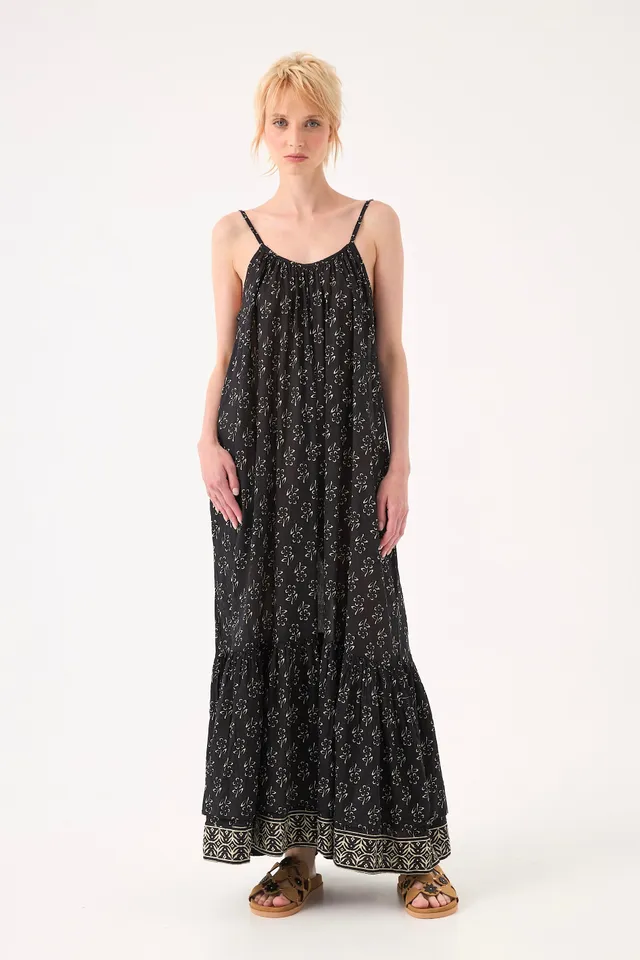 Chicosoleil Pearl robe longue coton Fleurs Vagabondes S