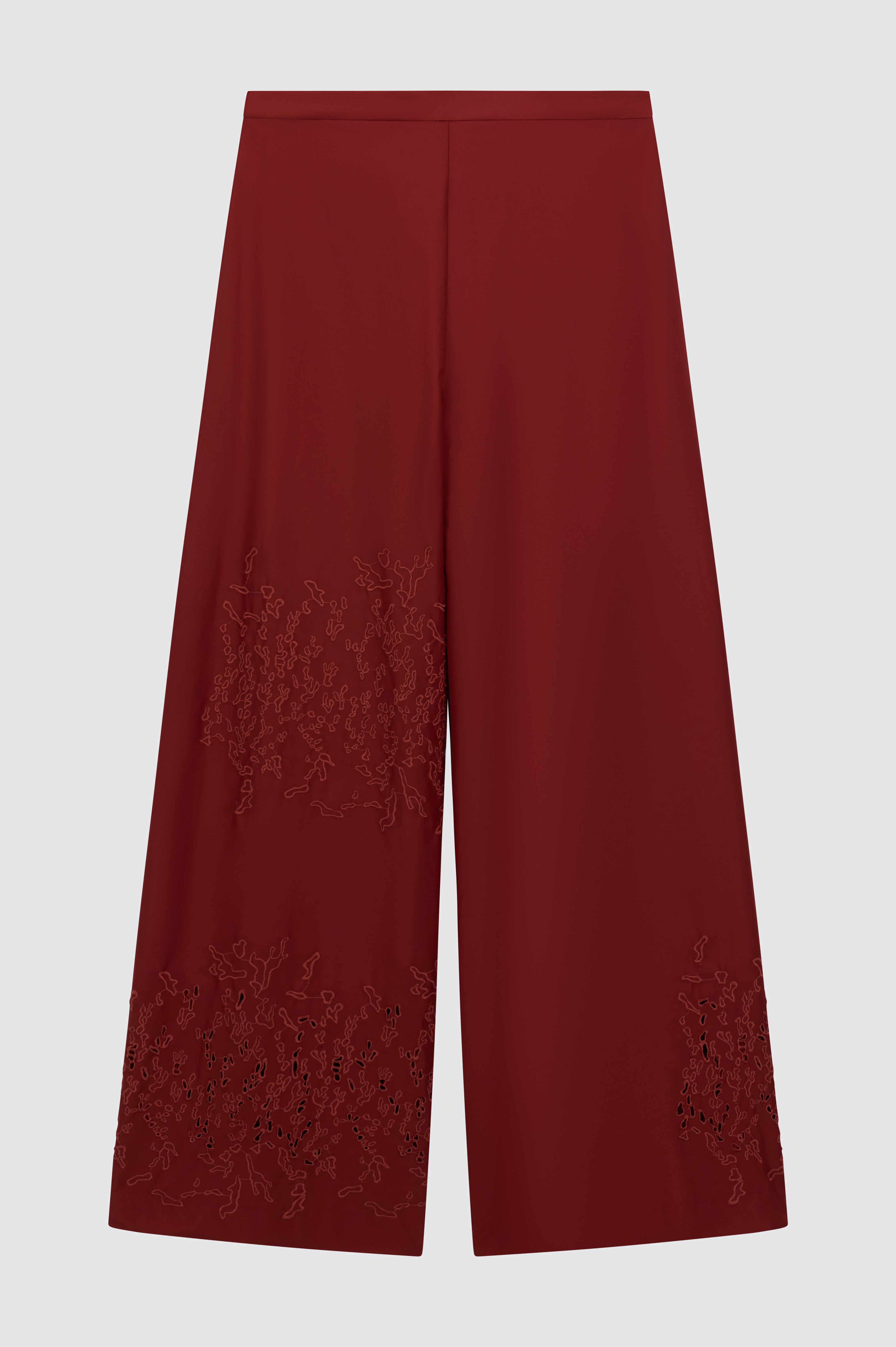 Liviana Conti Ilaria pantalon palazzo corallo terrarossa