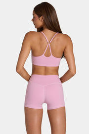 Oh Polly Bo+Tee Brassière sport Sweet Pink maintien léger