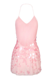 Oh Polly Embellished Mini Robe Baby Pink Sequins Naya