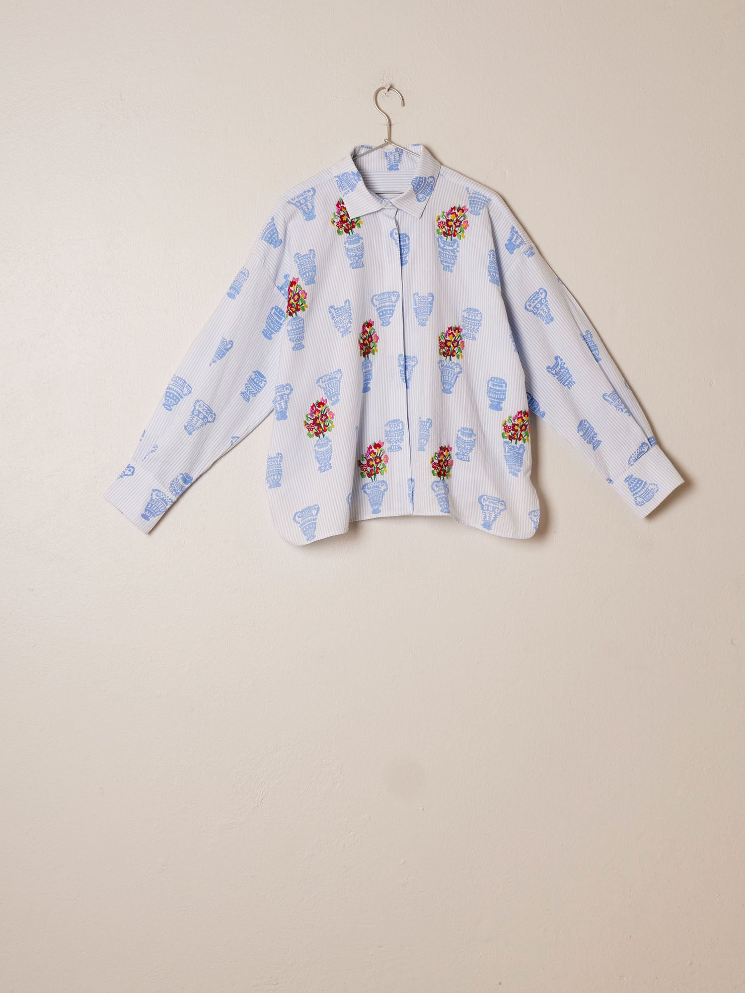 MII Mii en carte postale chemise Greta Les Cyclades coton