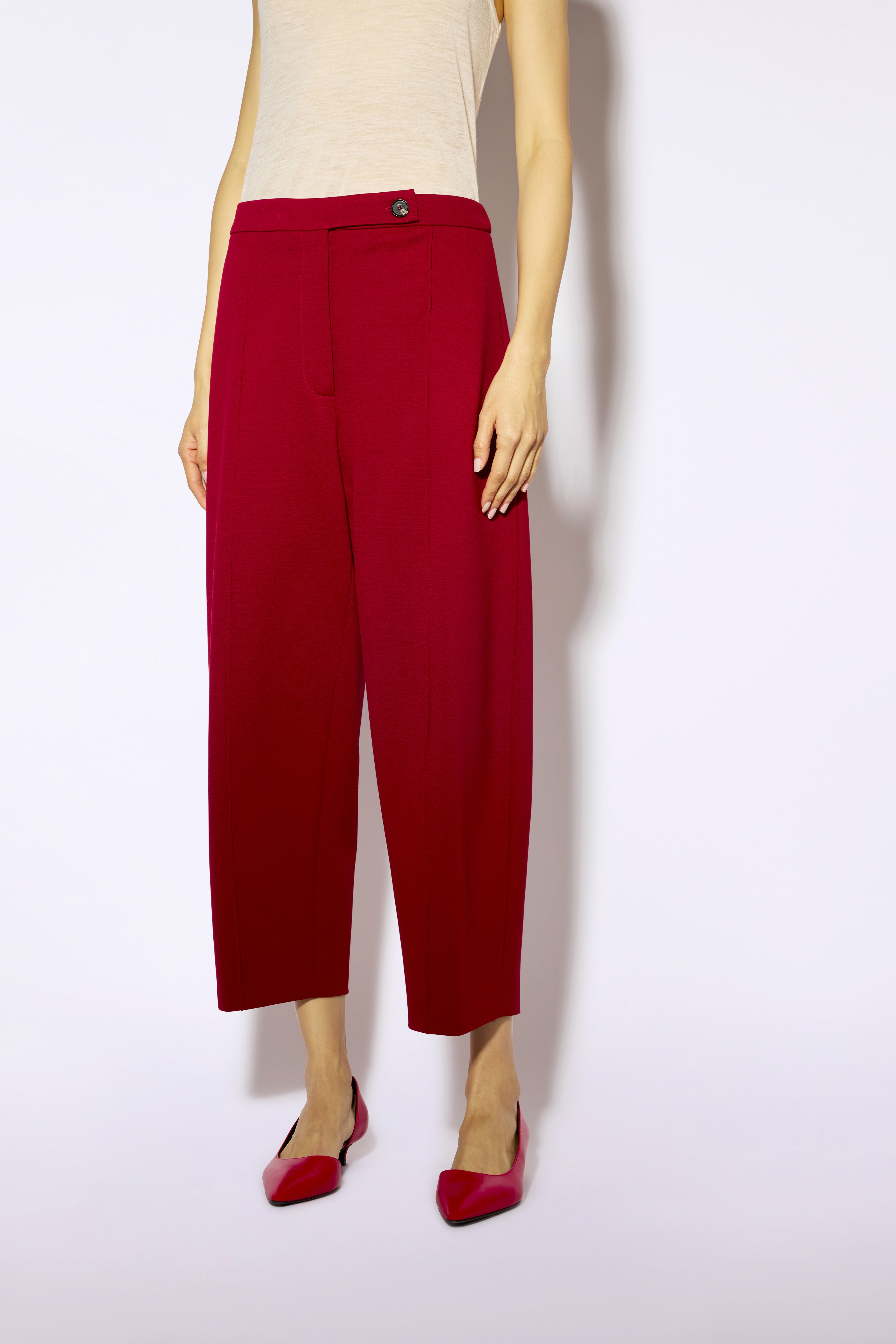Liviana Conti Adam pantalon cropped noir droit
