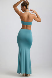 Oh Polly 8623 Giselle maxi jupe vert d'eau