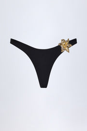 Oh Polly Swim Beqa bas de bikini noir taille haute