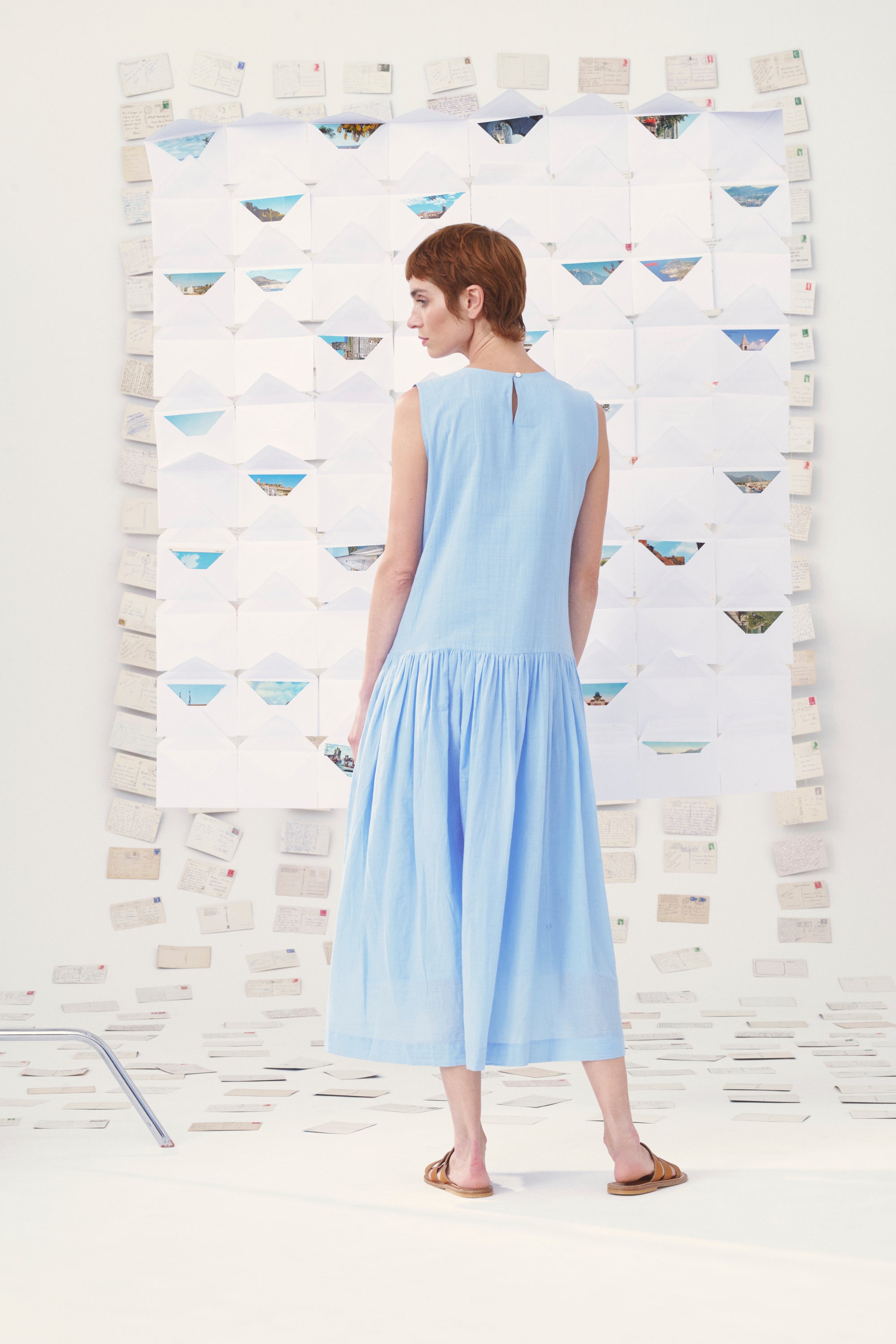 MII Carte postale Robe Edith Provence coton