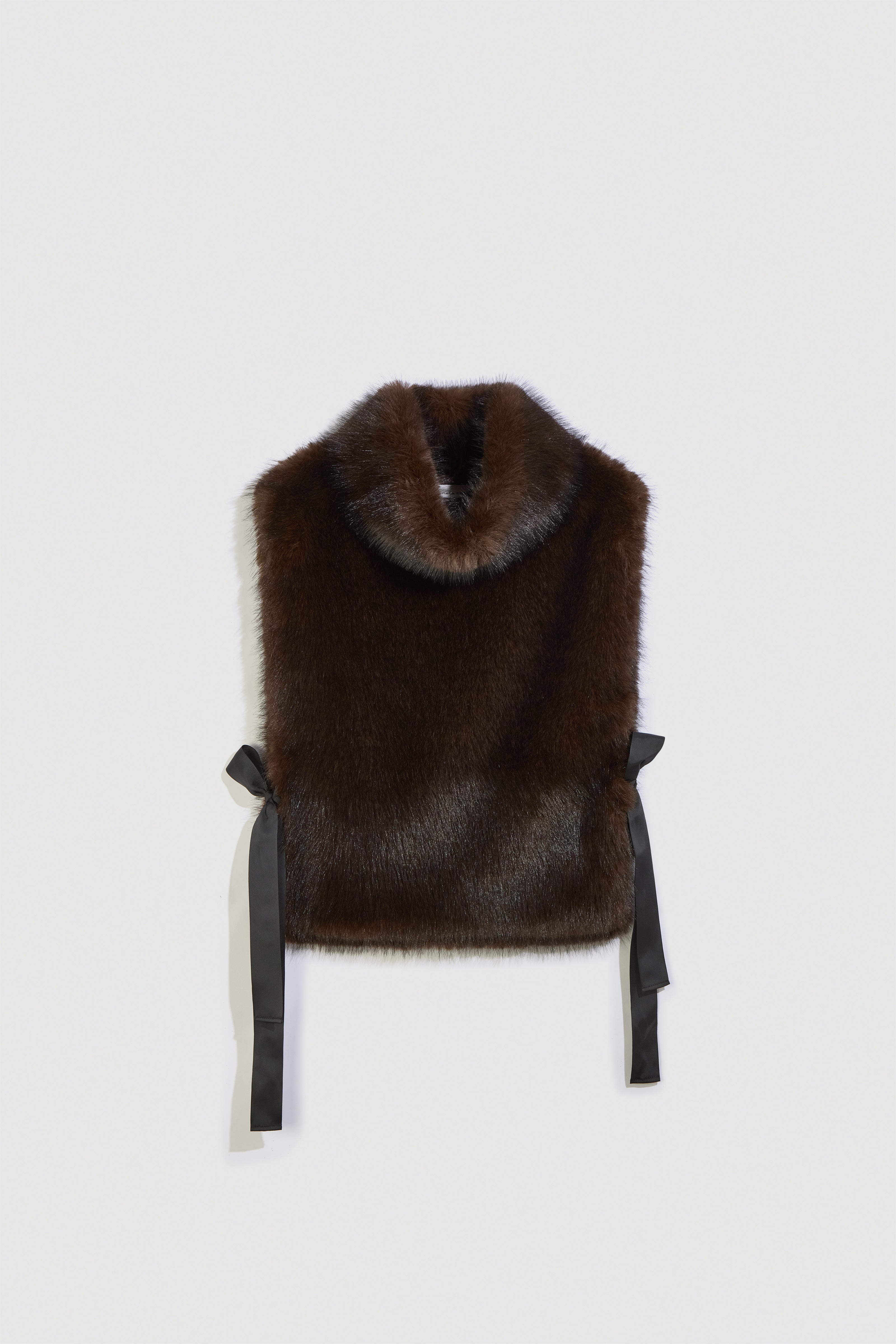Liviana Conti Patricia Cape Fausse Fourrure Marron Effet Vison