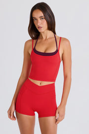Bo+Tee BT1658 Débardeur Sport Crop Fraise Stretch