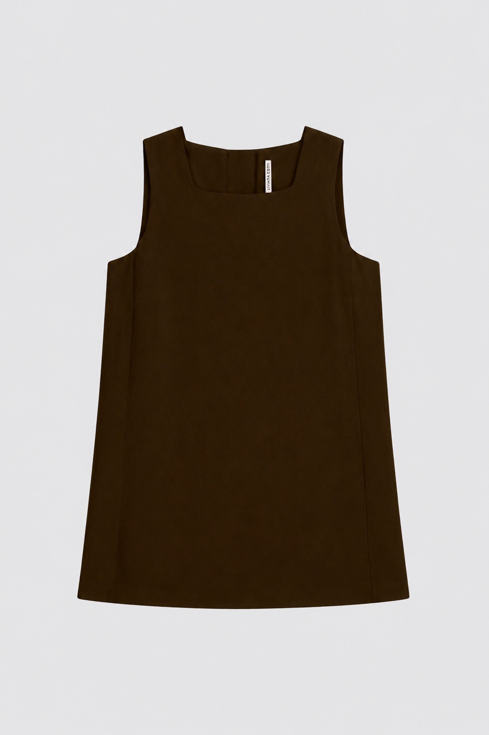 Liviana Conti Suzy robe mini sans manches Polline viscose-lin