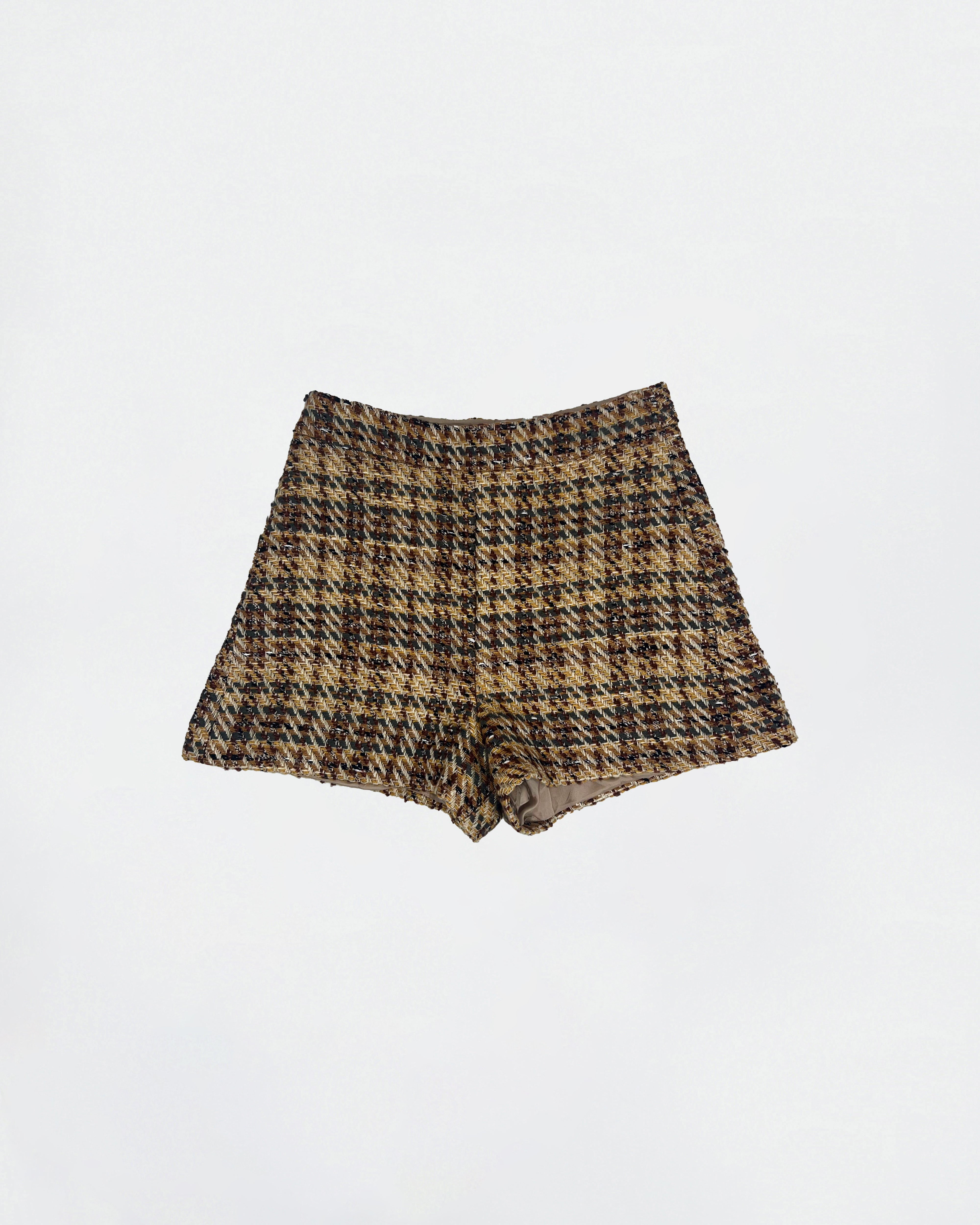 The Ethiquette Malhia Short Villeroy Short Tweed Taille Haute