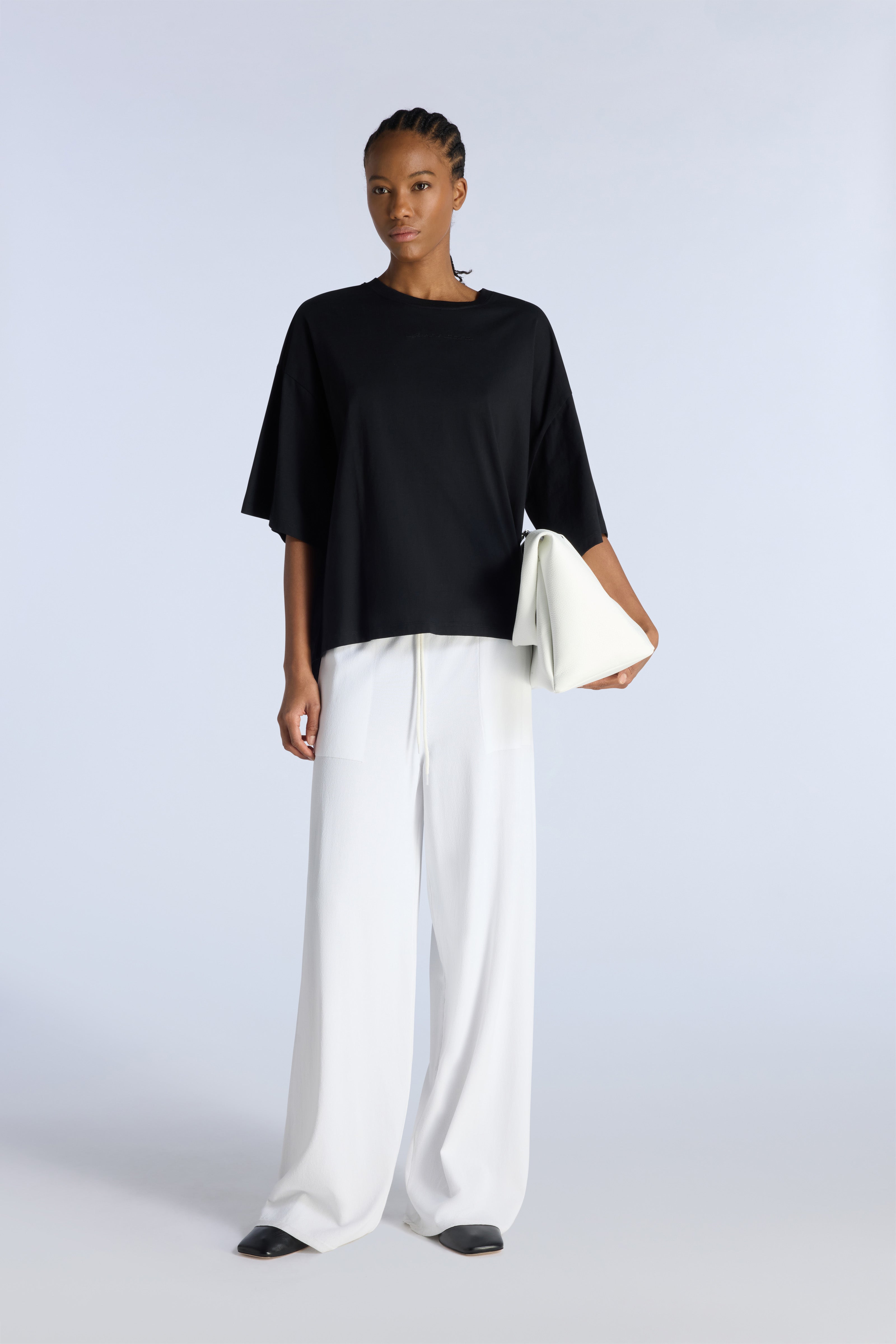 Liviana Conti Ivory t-shirt femme noir en coton
