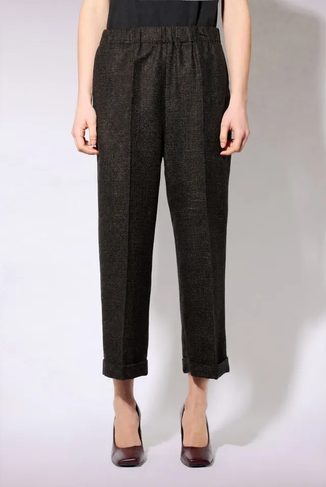 Liviana Conti Felipe pantalon maille bleu nuit 38-48