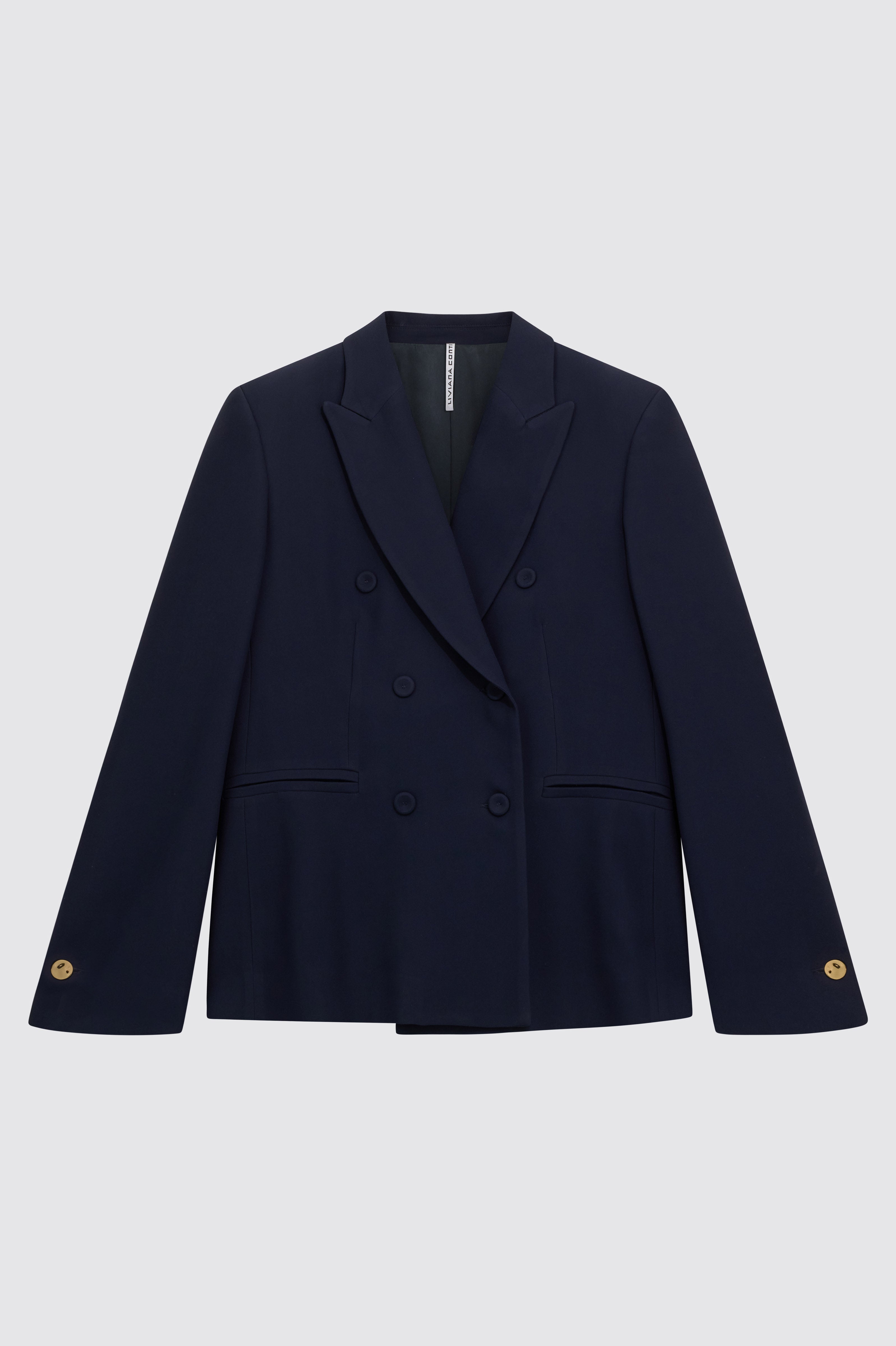 Liviana Conti Roger Blazer Femme Double Boutonnage Nuit