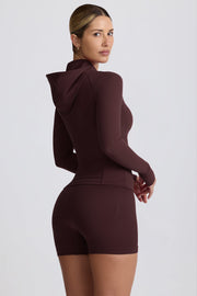 Bo+Tee BT1029 veste sport capuche chocolat sculptante