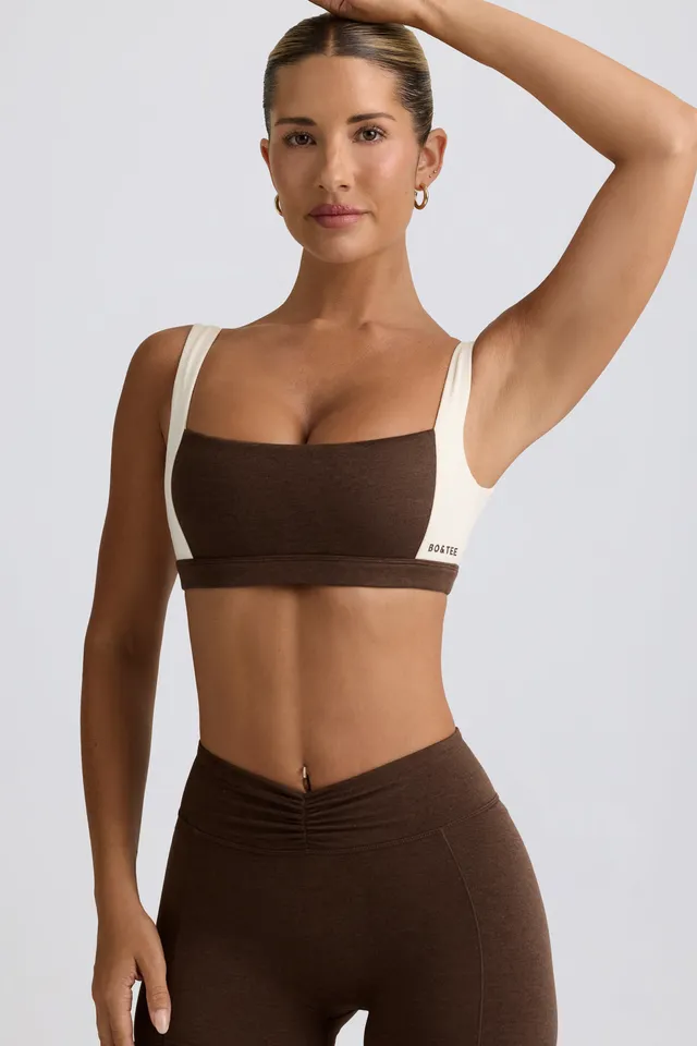 Oh Polly Bo+Tee BT2236 brassière pecan marl contraste