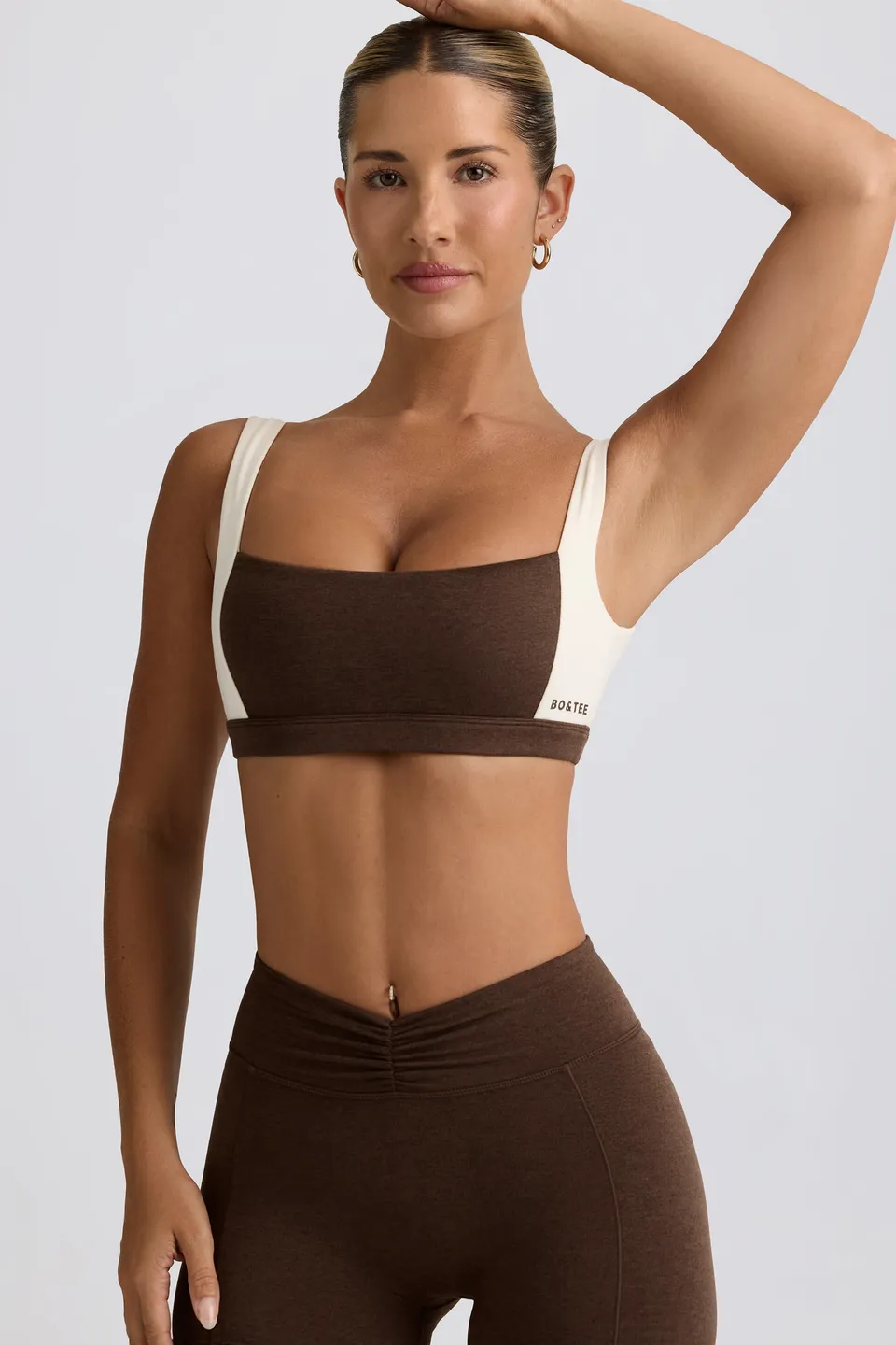 Oh Polly Bo+Tee BT2236 brassière pecan marl contraste