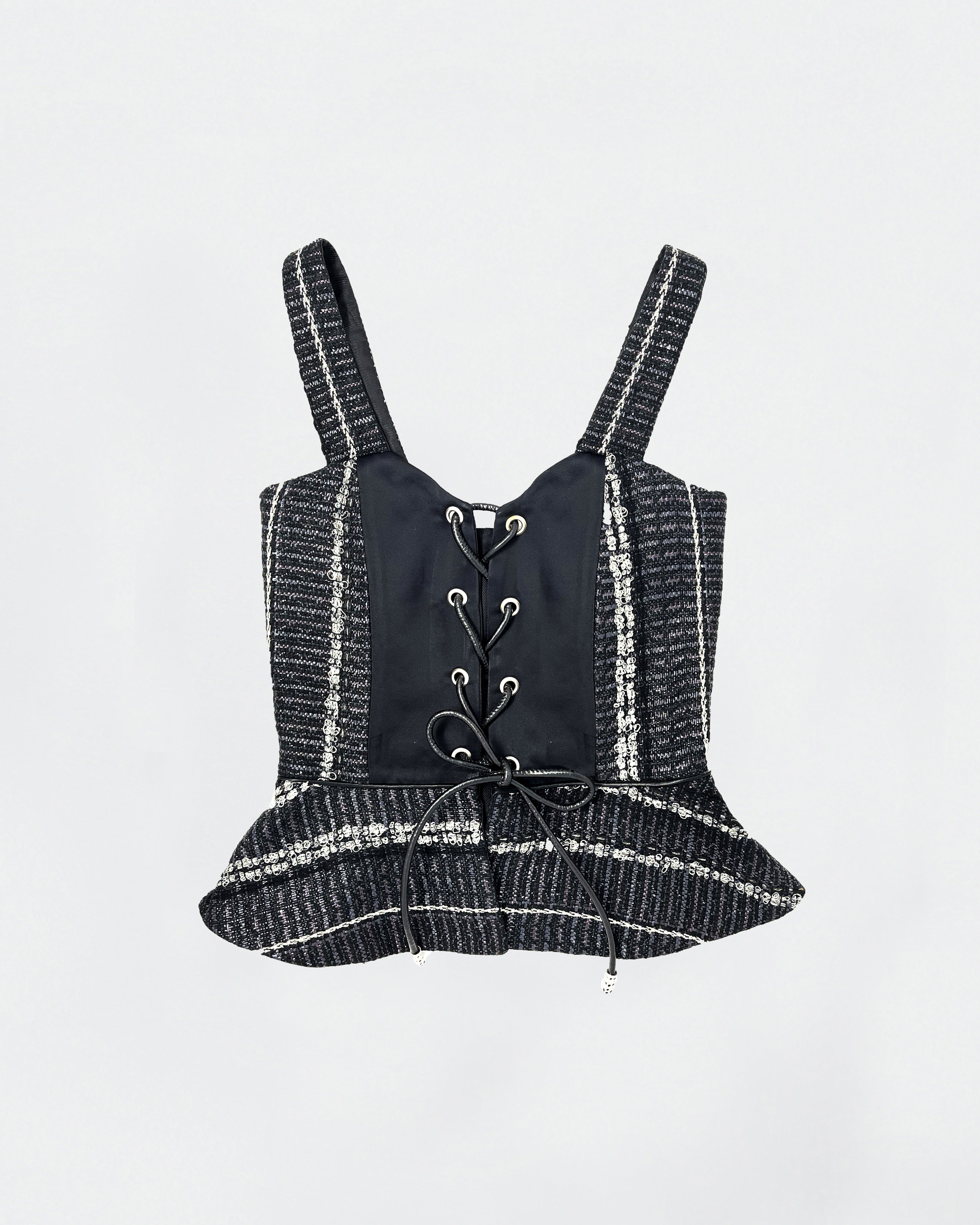 The Ethiquette Bustiers Margaux corset tweed satin 36 cm