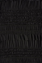Oh Polly Orla Mini Short Noir Volants Taille Mi-Haute