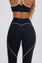 Oh Polly Bo+Tee Legging BT2088 noir taille mi-haute