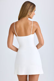 Oh Polly Emmy robe mini blanche col cœur modal