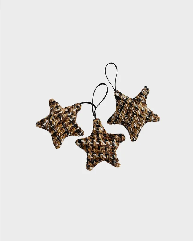 The Ethiquette Villeroy décoration étoile de Noël tweed noir 9cm