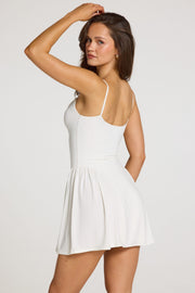 Oh Polly Delphine 16100 mini robe blanche modal dentelle