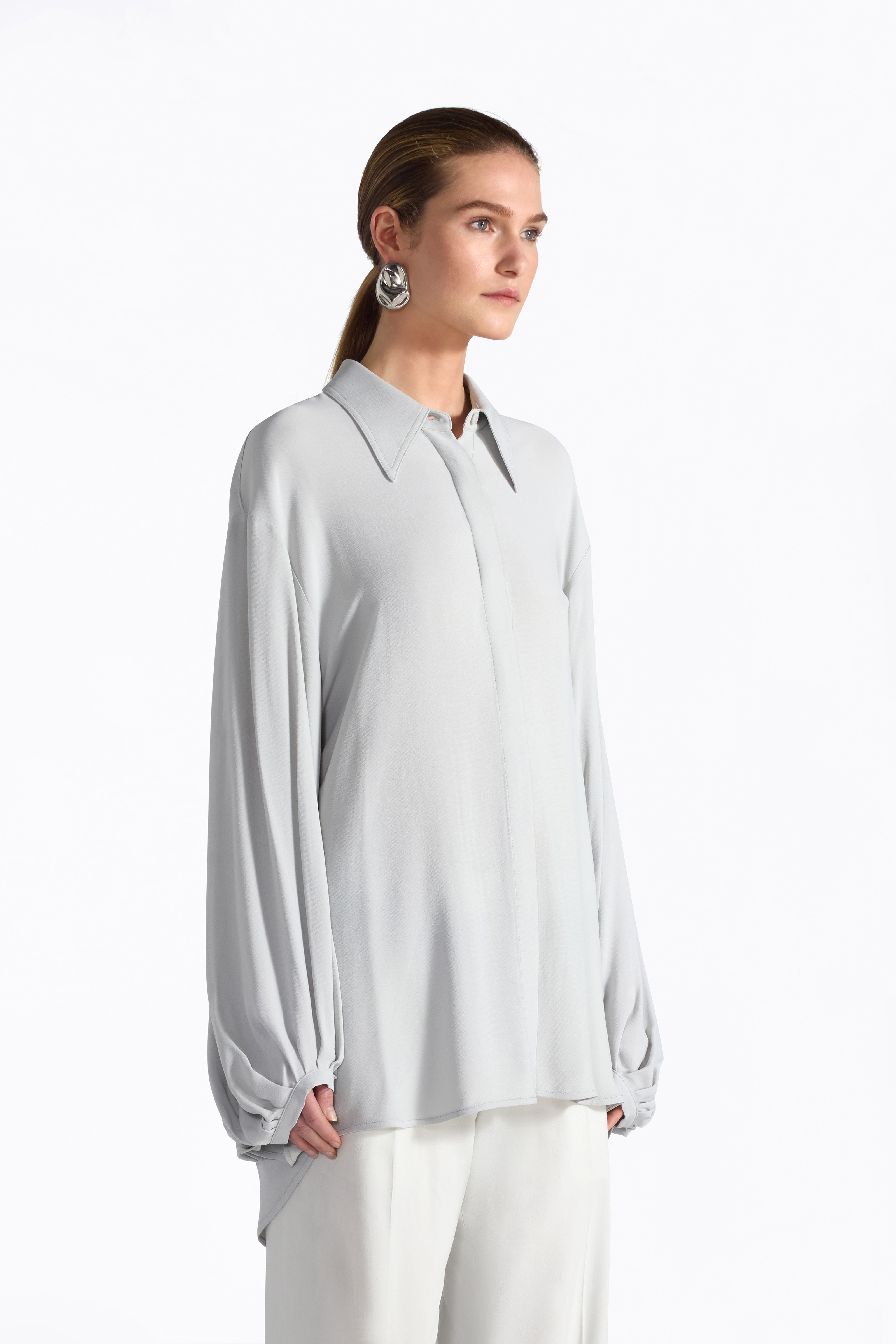 Liviana Conti Enola blouse femme bleu brezza