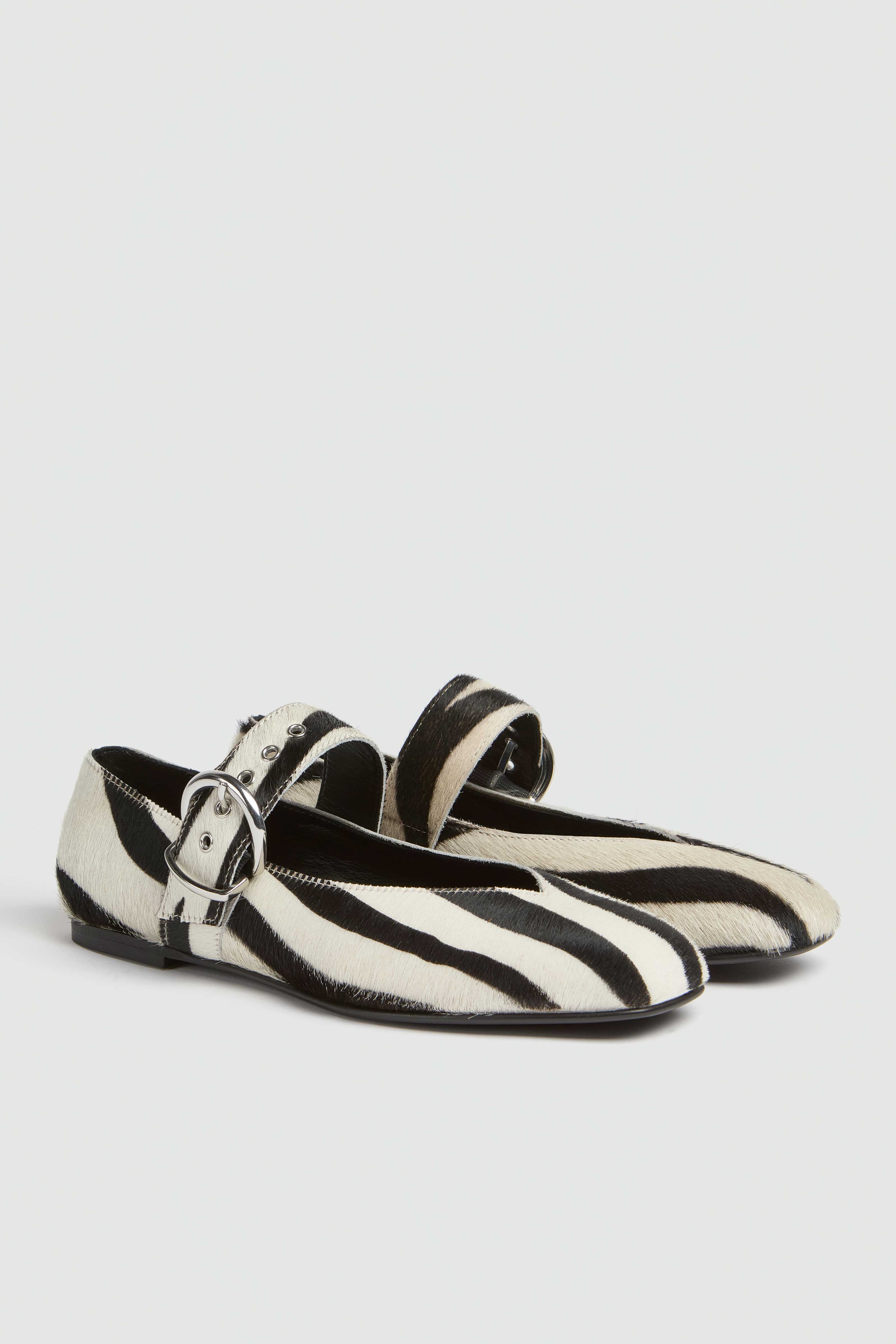 Liviana Conti Vittoria ballerines zèbre cuir