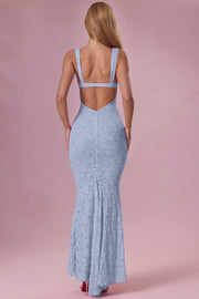 Oh Polly Lillienne robe dentelle bleu ciel sirène