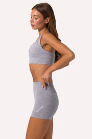 Oh Polly Super Sculpt BT02538 short sport gris chiné