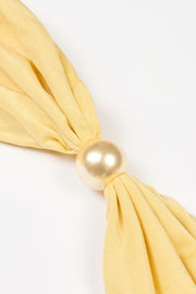 Oh Polly Mana haut bikini citron sweetheart perles