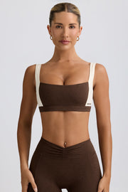 Oh Polly Bo+Tee BT2236 brassière pecan marl contraste