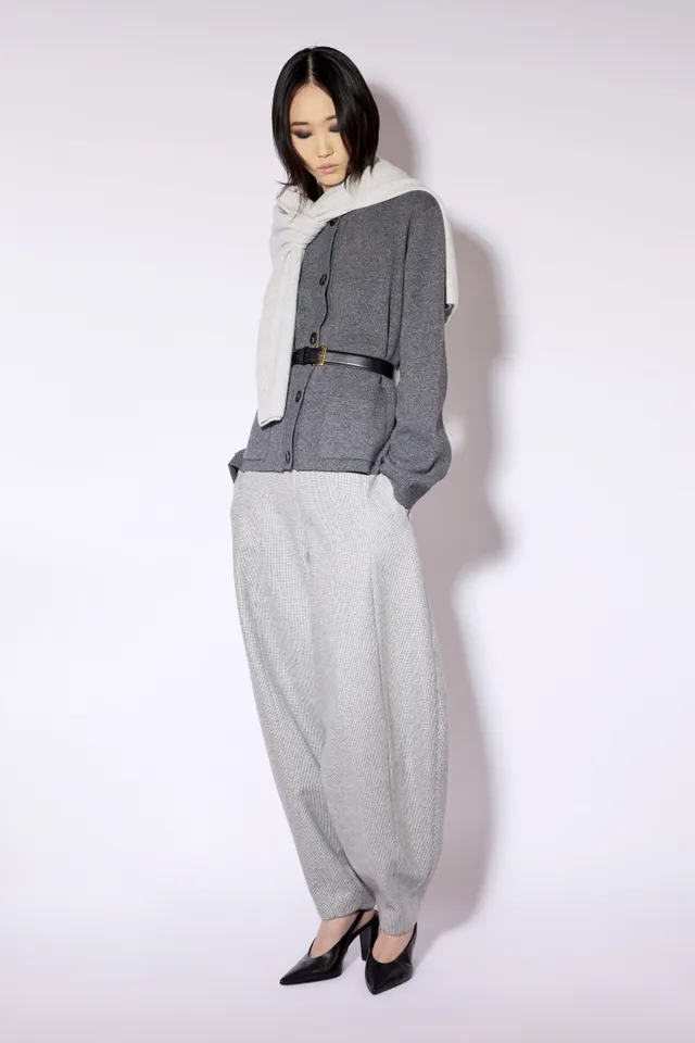 Liviana Conti Miles gilet cachemire gris M