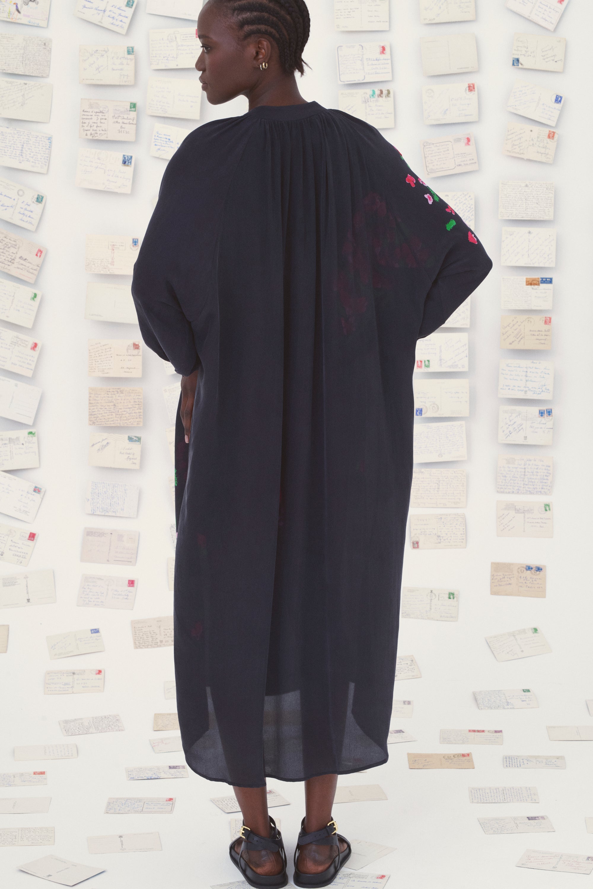 MII Itake Les Cyclades robe soie fleurie femme