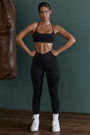 Oh Polly Dedication legging taille haute noir poches