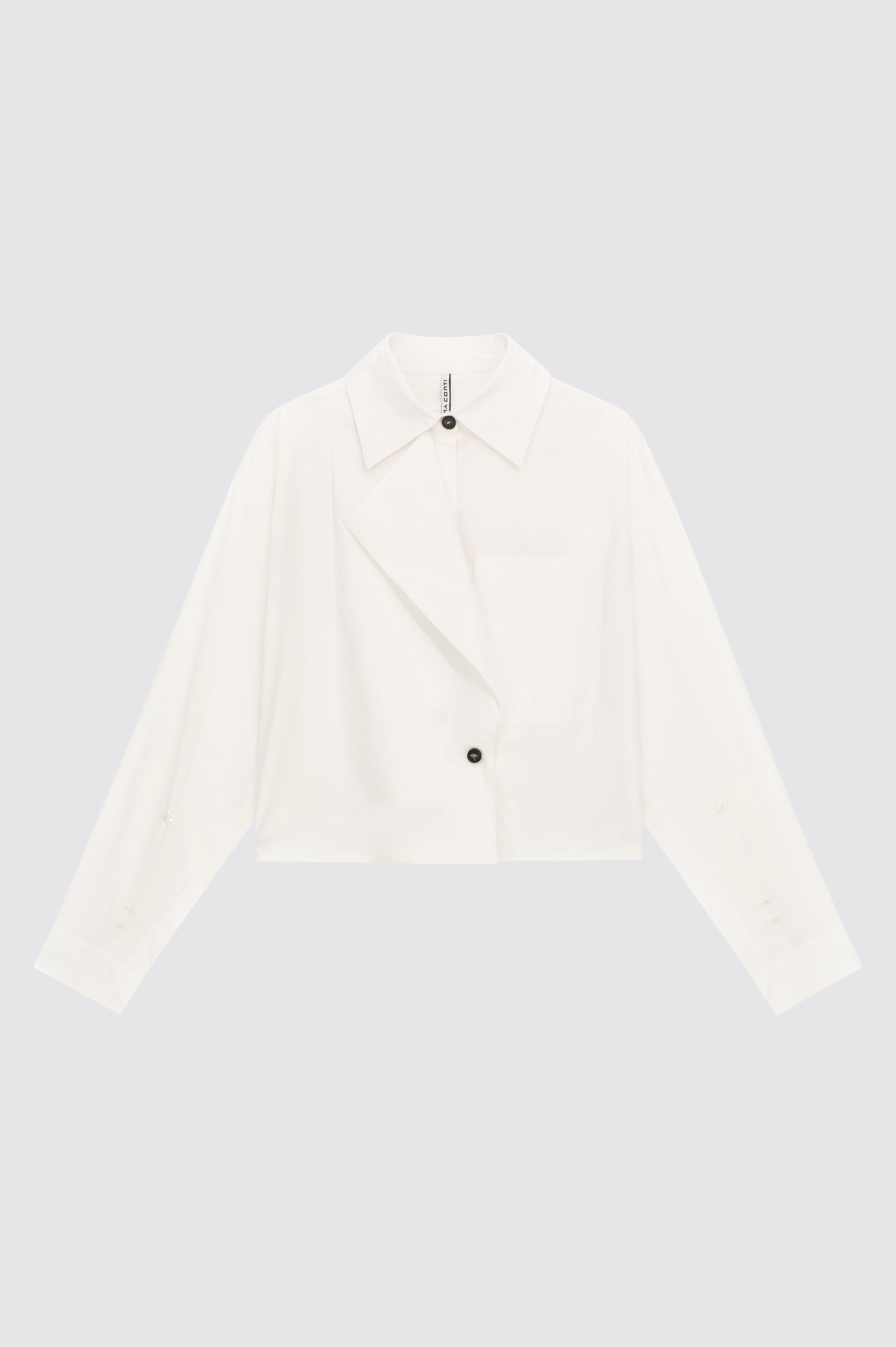Liviana Conti Lizzie chemise blanche crop popeline