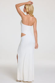 Oh Polly Dresses Nani robe maxi perle drapée