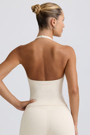 Oh Polly Bo+Tee top halter vanilla dos nu rembourré