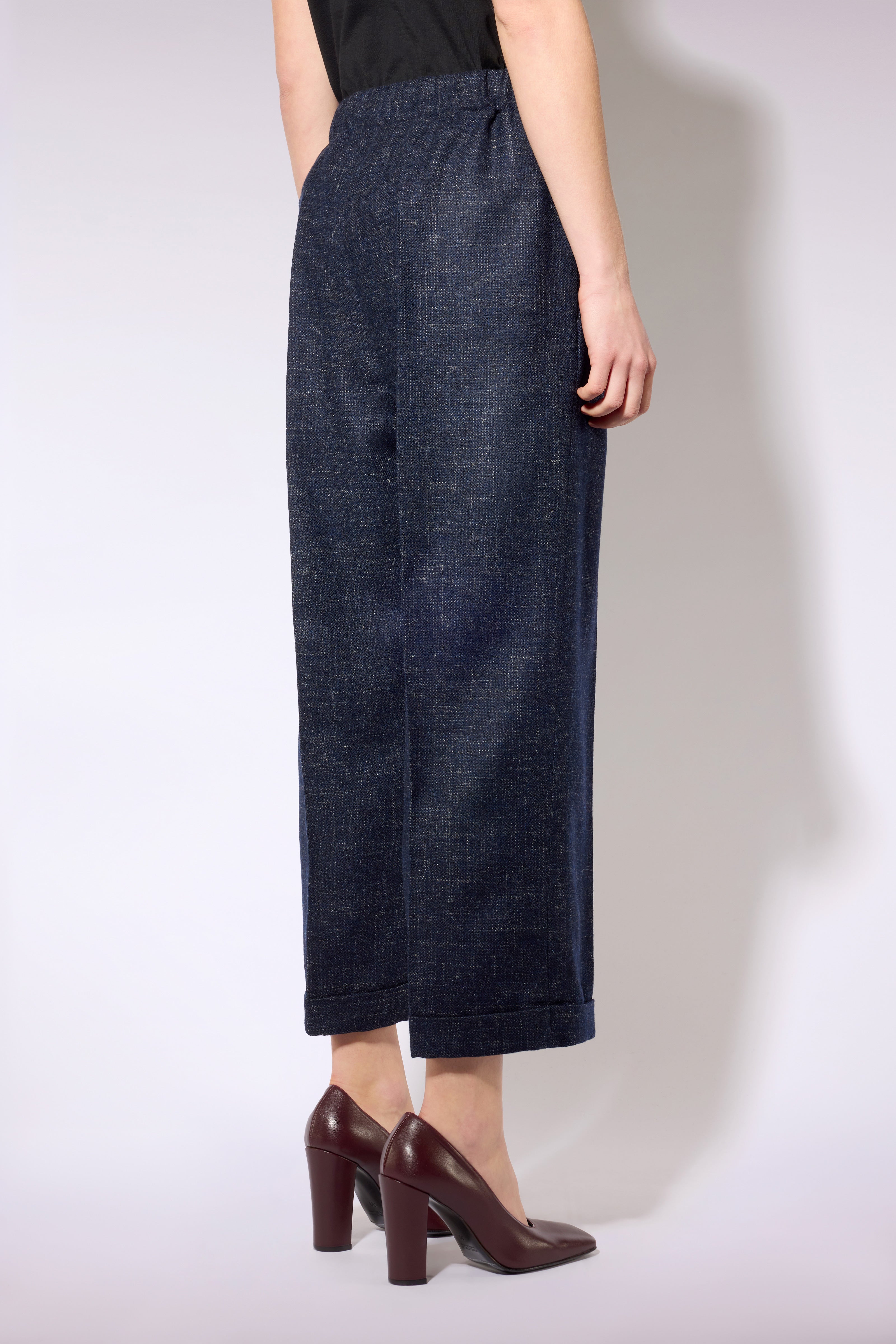 Liviana Conti Felipe pantalon maille bleu nuit 38-48