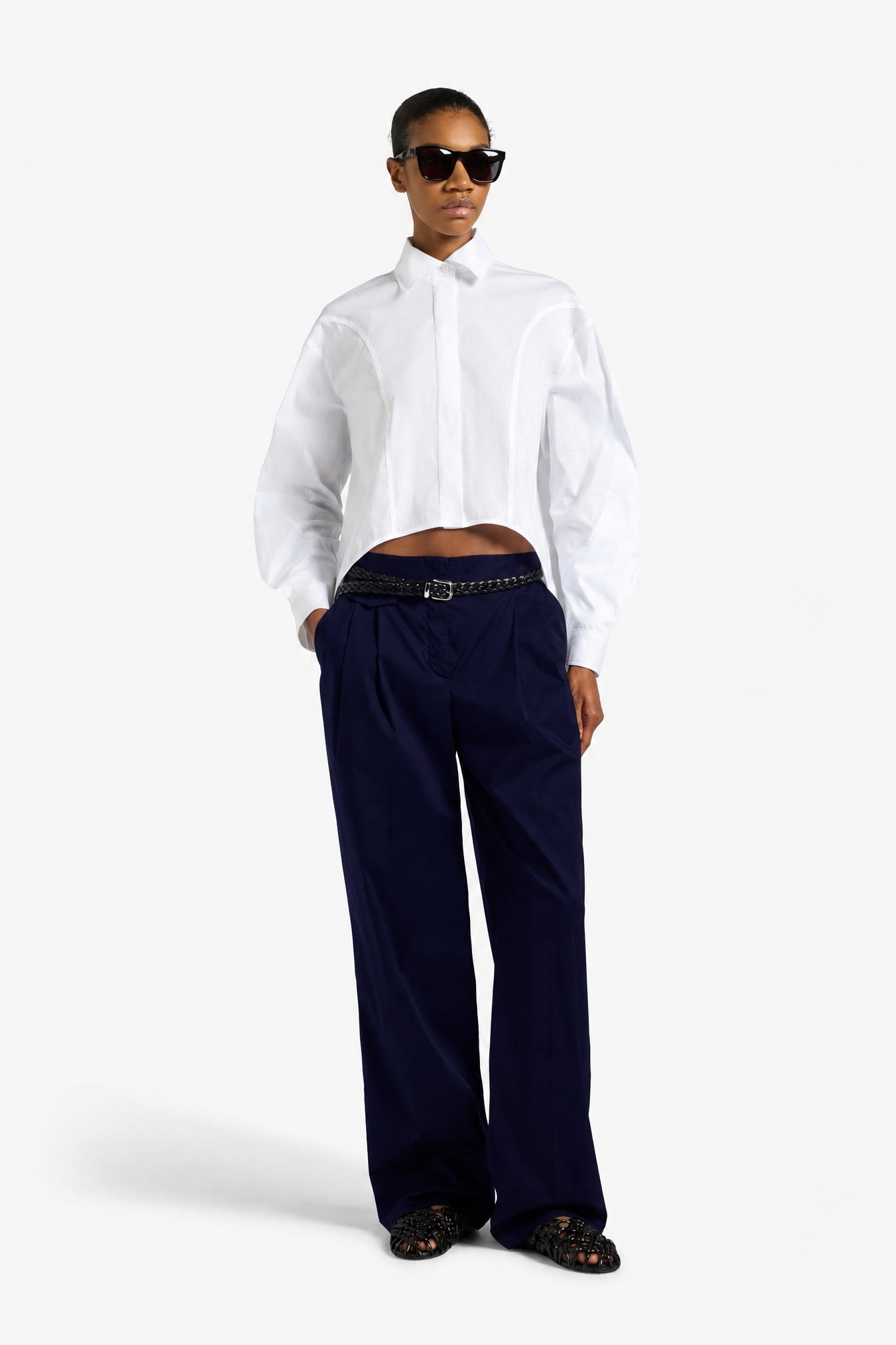 Liviana Conti Kyran pantalon femme noir palazzo