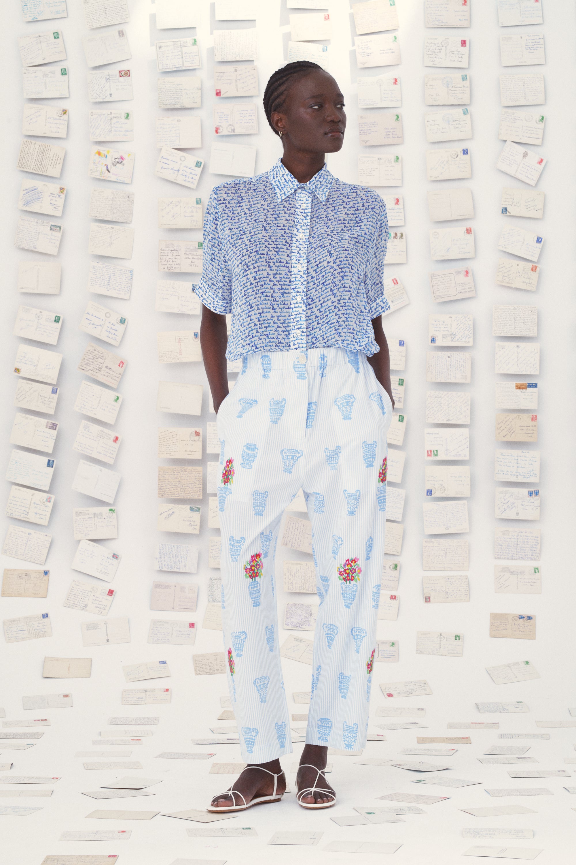 MII Mii en carte postale Kika pantalon coton vases M