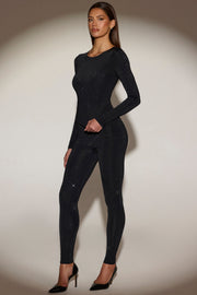Oh Polly Cassie 14965 leggings jersey noir strass