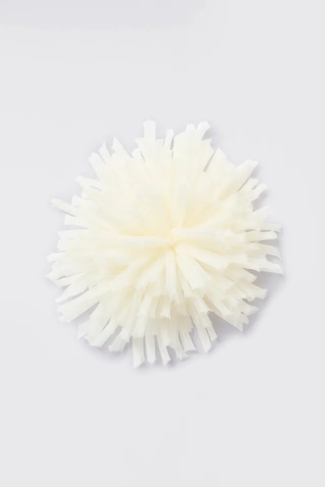 Liviana Conti Bijoux Yvette broche fleur organza noir