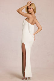 Oh Polly Caliane Robe Maxi Bustier Pearl Moulante Fendue