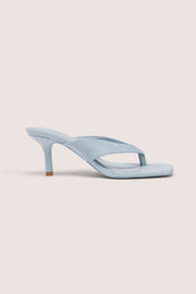Oh Polly Xiana sandales à talons tongs bleu clair 8 cm