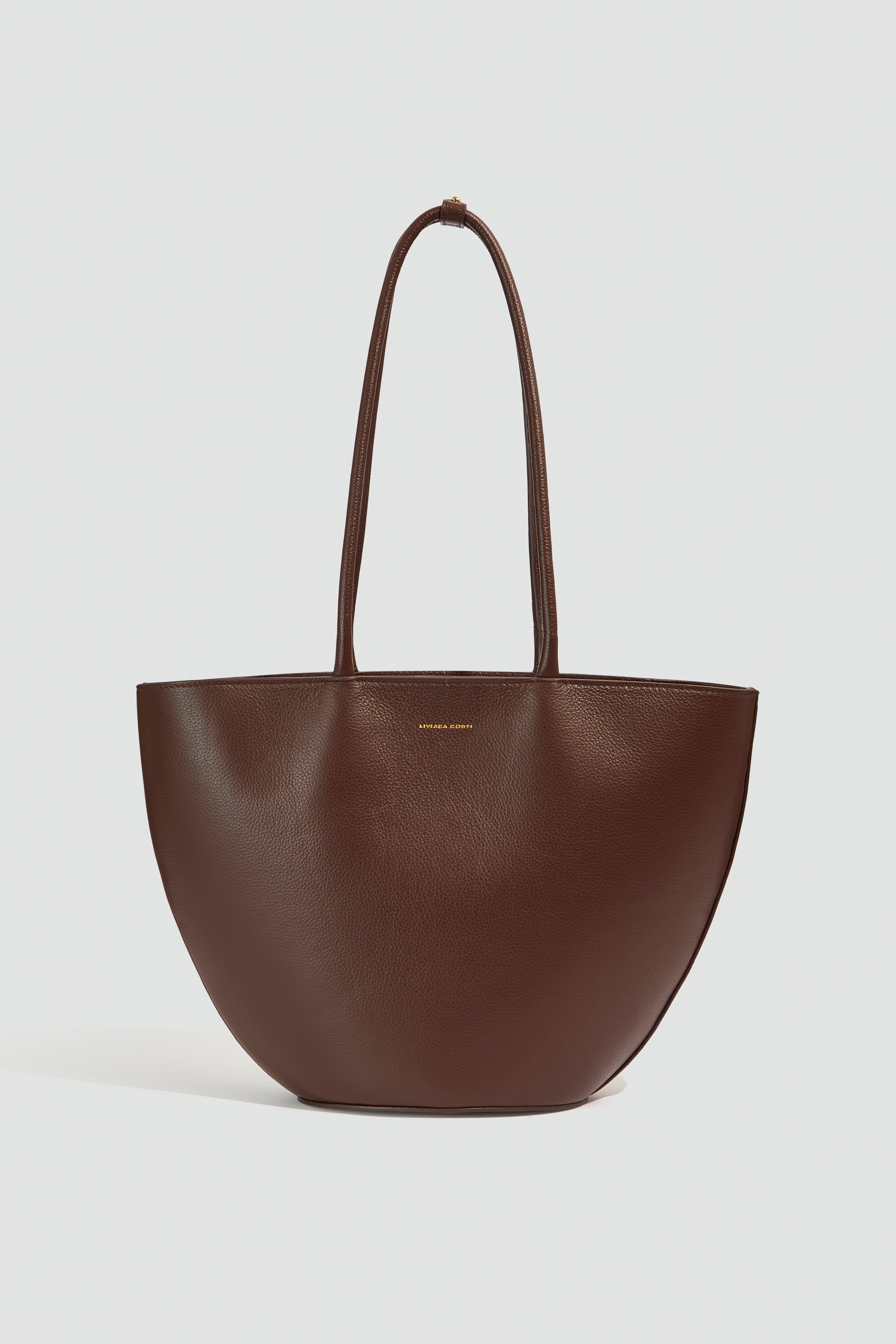 Liviana Conti Amelie sac cuir marron veau grainé
