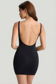 Oh Polly Evie 9937 robe mini noire moulante dos nu