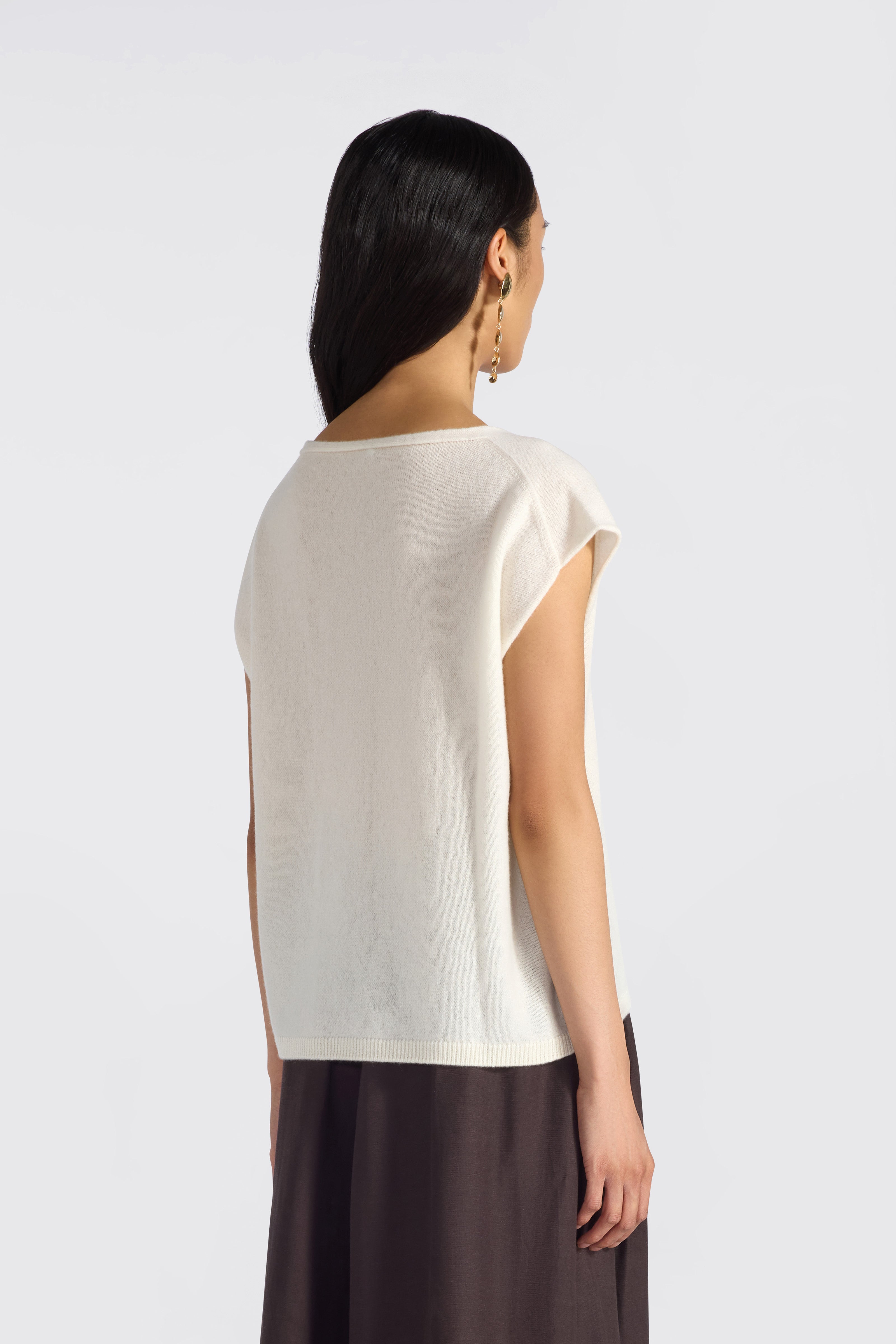Liviana Conti Gilet Aisha cachemire pomice