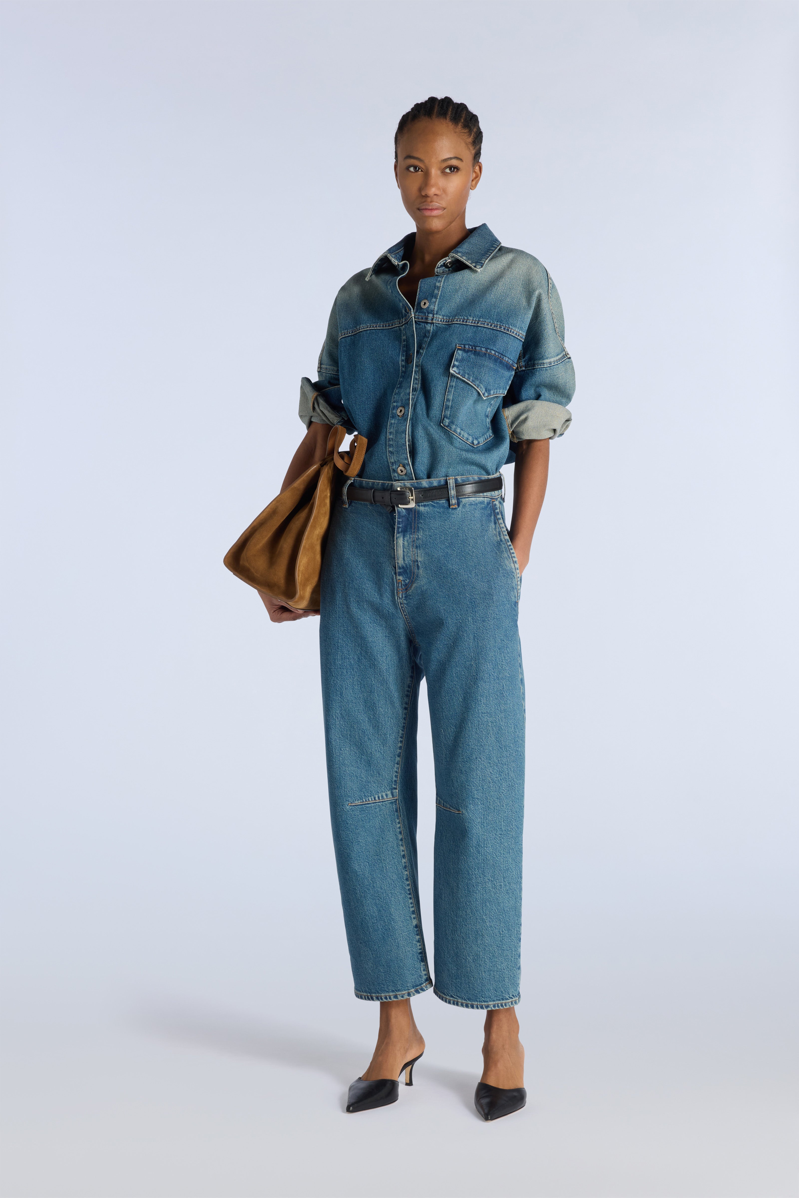 Liviana Conti Bridget veste jean denim bleue taille M